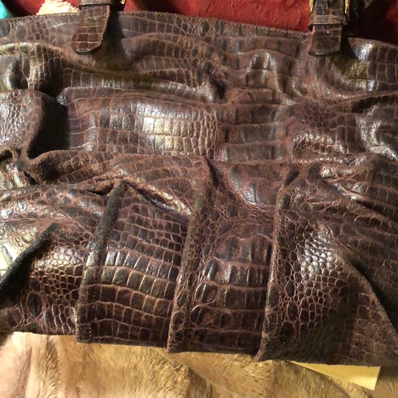 Croc embossed leather distressed - Picture 8 of 8